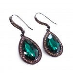 Zandra Teal Teardrop Earrings